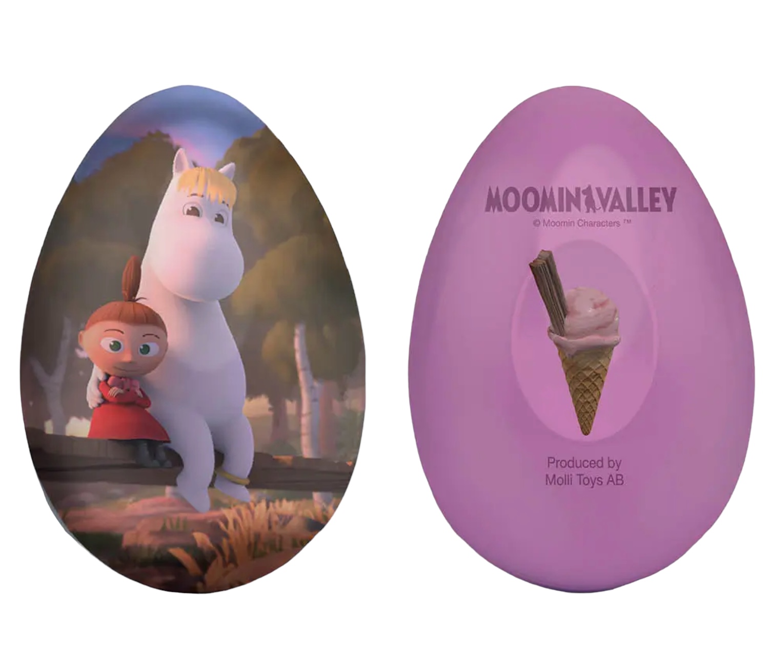 Moomin Tin Egg / Easter Egg - Snorkmaiden & Little My