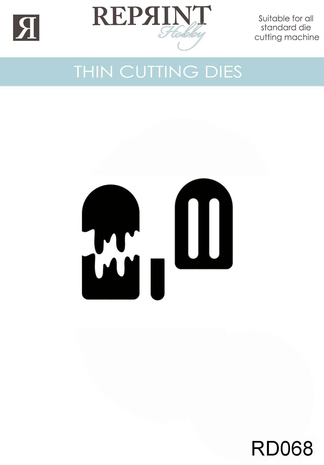 Dies - Reprint - Glassar  2 st  -  45 x 45