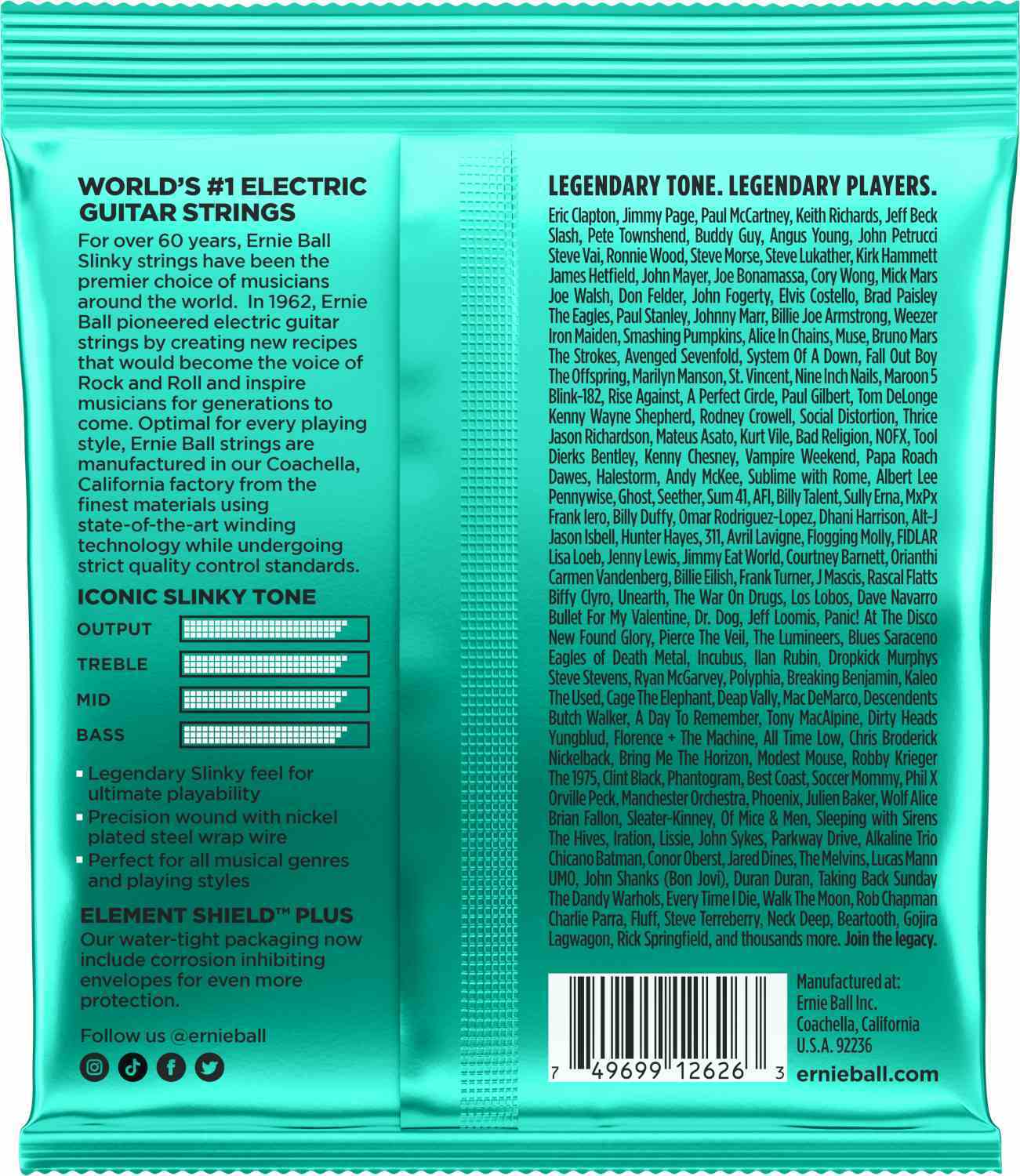 Ernie Ball Not Even Slinky String Set - 2626 - 2