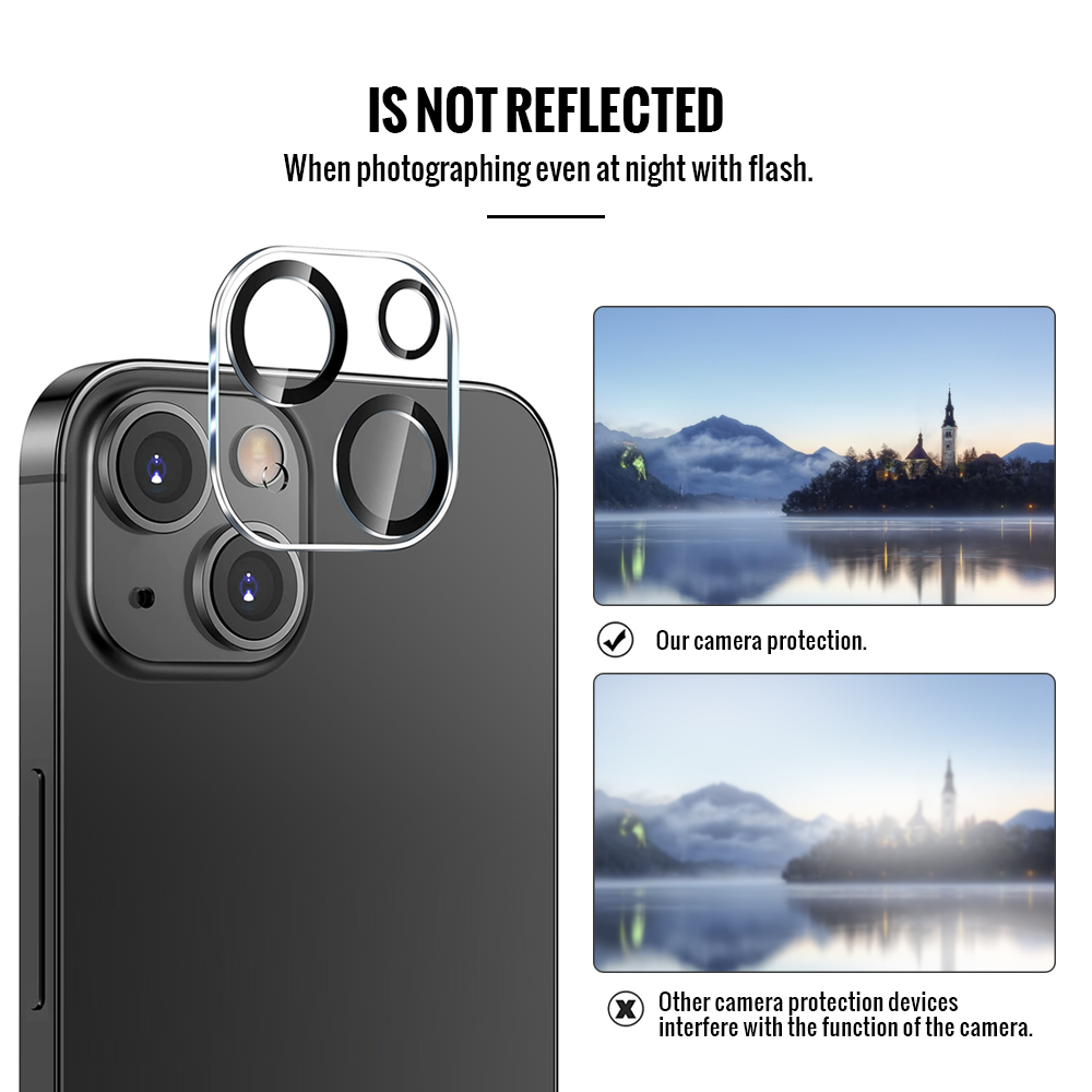Bjornberry iPhone 15 Camera Lens Protector - Tempered Glas - 5