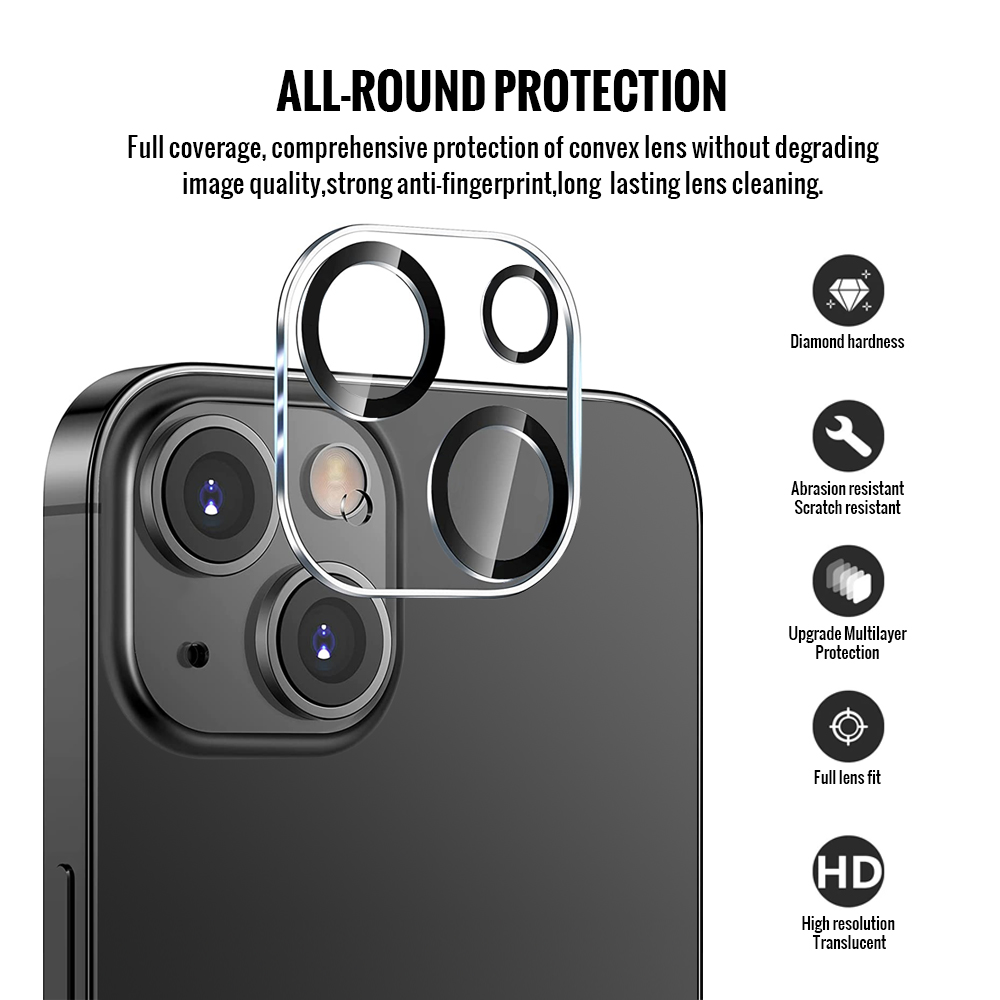 Bjornberry iPhone 15 Camera Lens Protector - Tempered Glas - 4
