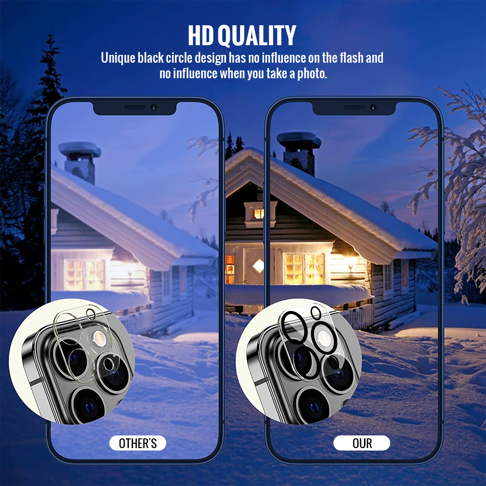 Bjornberry iPhone 15 Pro Camera Lens Protector - Tempered Glas - 6