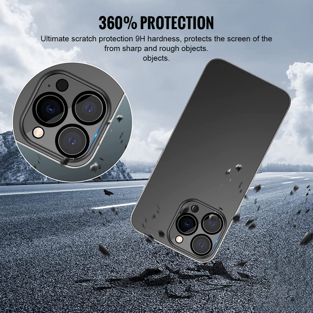 Bjornberry iPhone 15 Pro Camera Lens Protector - Tempered Glas - 5