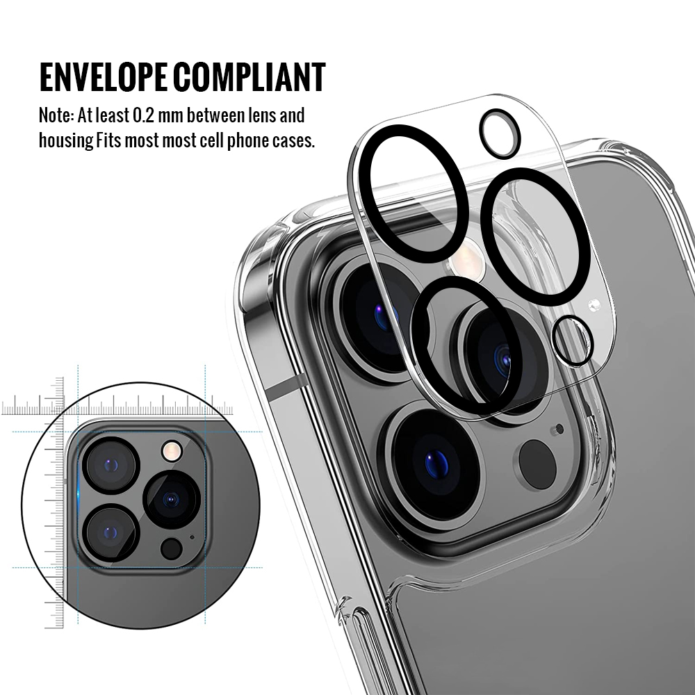 Bjornberry iPhone 15 Pro Camera Lens Protector - Tempered Glas - 7
