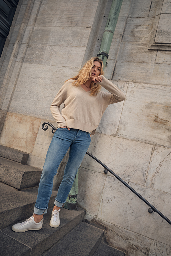 Mos Mosh - MMTani V-neck Knit Cement - 5