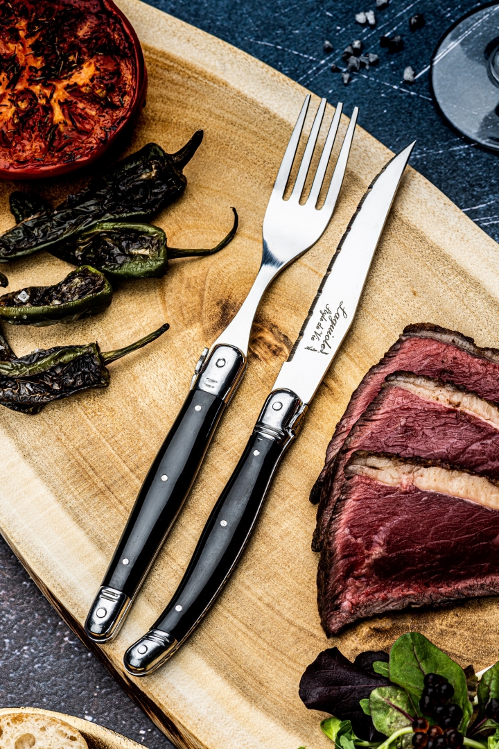 Laguiole Stekgafflar 6-pack Svart - 2