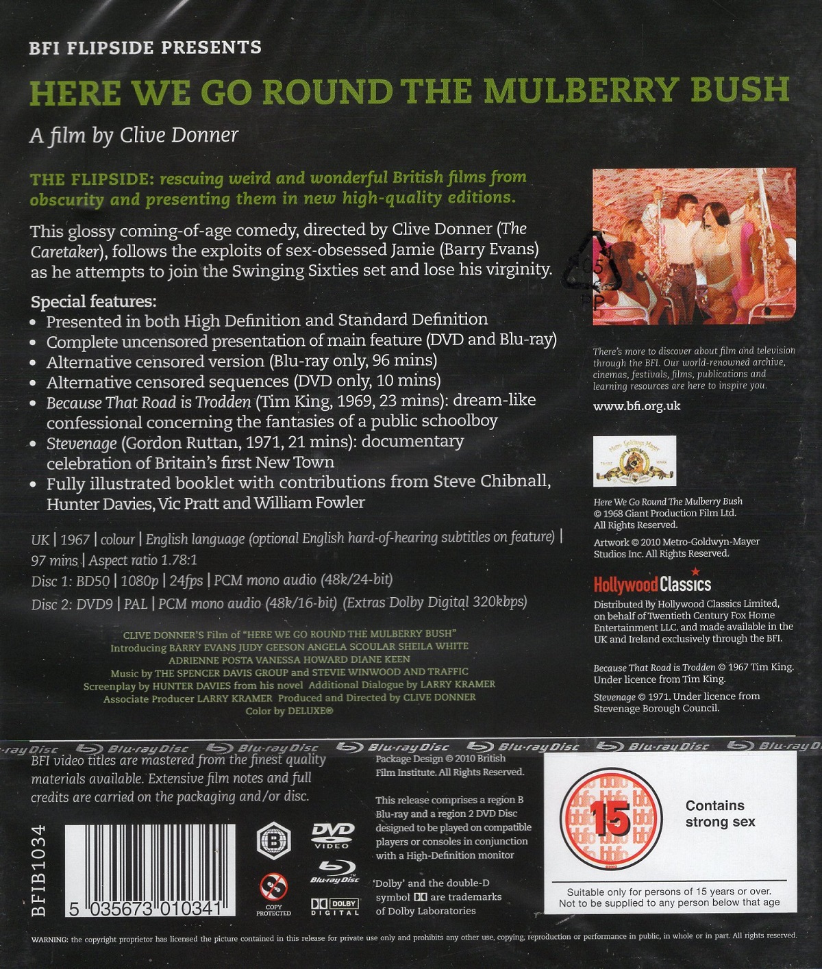 Here We Go Round the Mulberry Bush ej svensk text Blu ray DVD