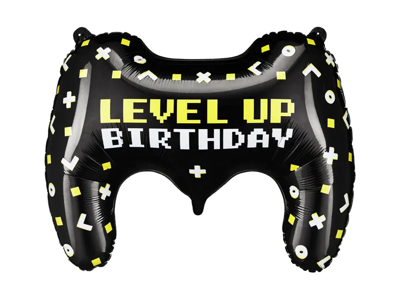 Folieballong XL - Spelkontroll "Level Up Birthday"
