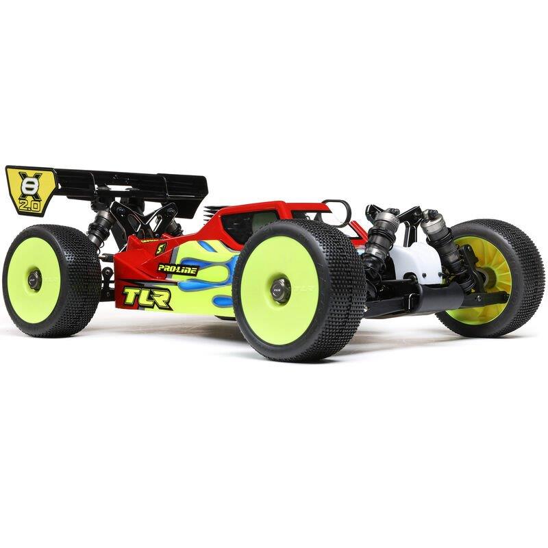 TLR 1/8 8IGHT-X/E 2.0 Combo 4X4 Nitro/Electric Race Buggy Kit - 11