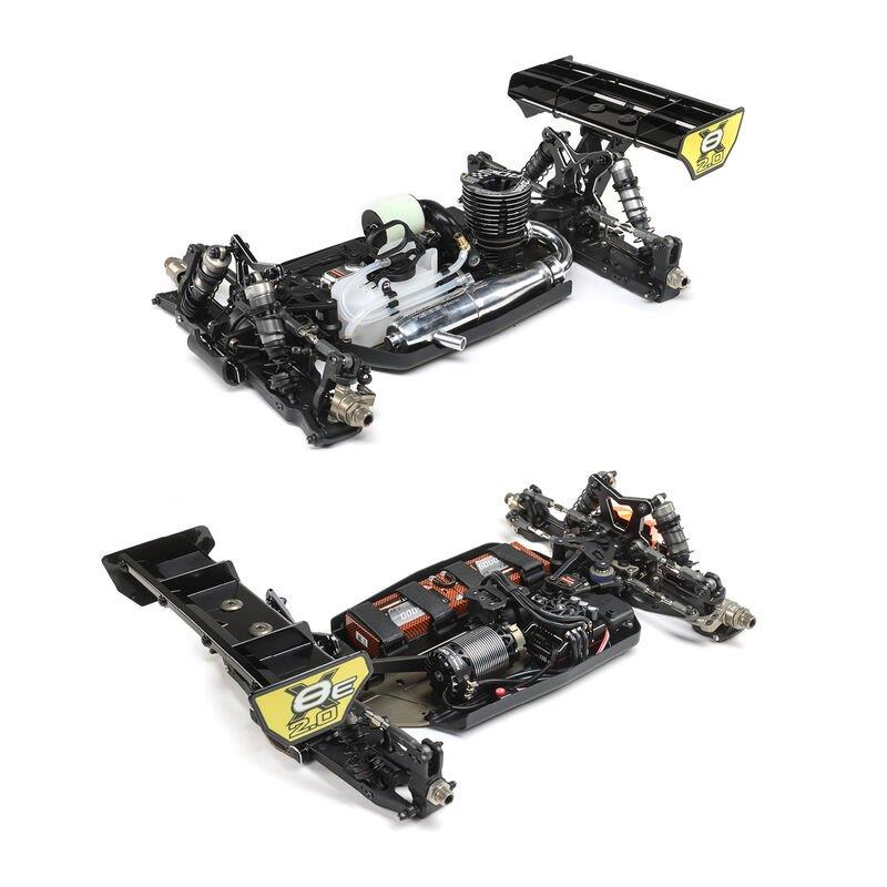 TLR 1/8 8IGHT-X/E 2.0 Combo 4X4 Nitro/Electric Race Buggy Kit - 31