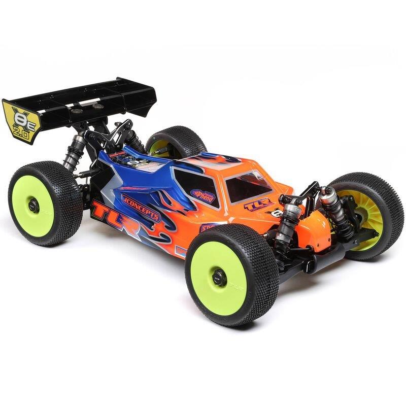 TLR 1/8 8IGHT-X/E 2.0 Combo 4X4 Nitro/Electric Race Buggy Kit - 4