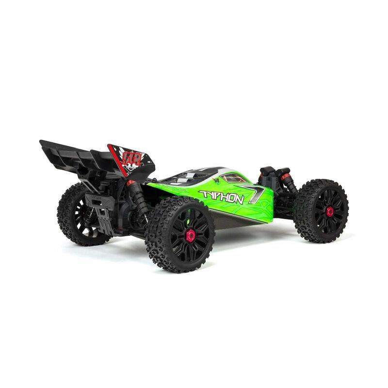 ARRMA 1/8 TYPHON 4WD V3 MEGA 550 Brushed Buggy RTR International, Green - 3