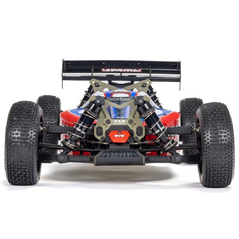 ARRMA 1/8 TLR Tuned TYPHON 6S 4X4 BLX Buggy RTR, Red/Blue - 12