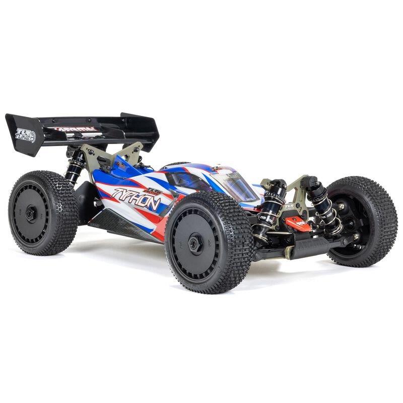 ARRMA 1/8 TLR Tuned TYPHON 6S 4X4 BLX Buggy RTR, Red/Blue - 7