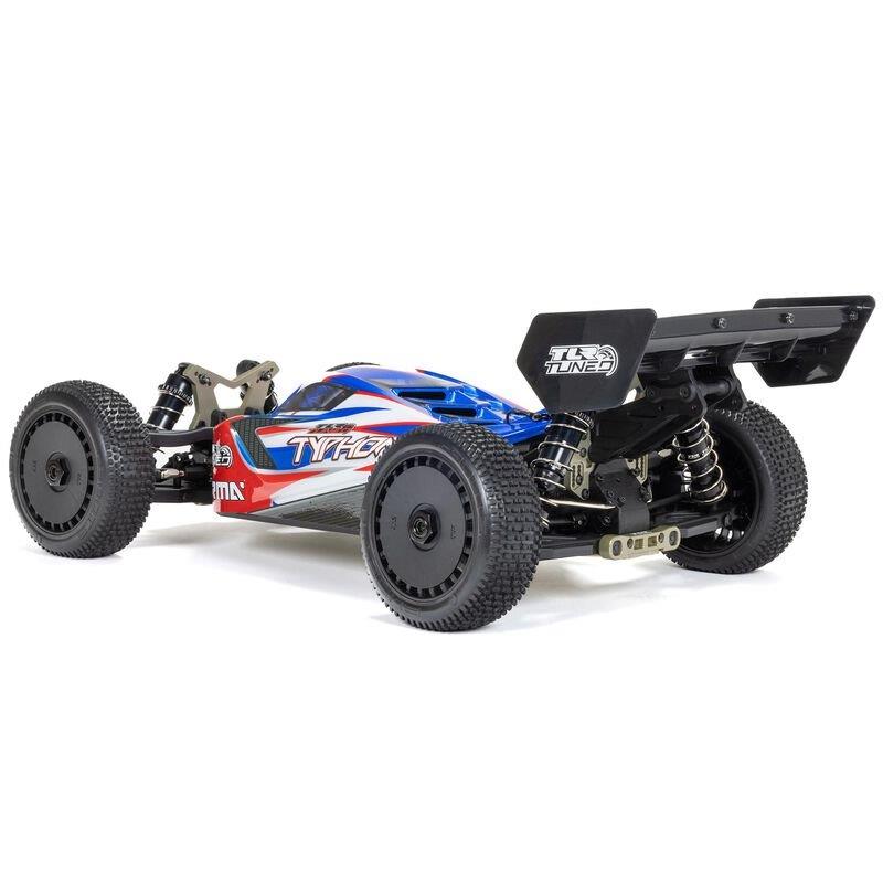 ARRMA 1/8 TLR Tuned TYPHON 6S 4X4 BLX Buggy RTR, Red/Blue - 11