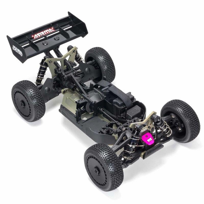 ARRMA 1/8 TLR Tuned TYPHON 4X4 Roller Buggy, Pink/Purple - 11