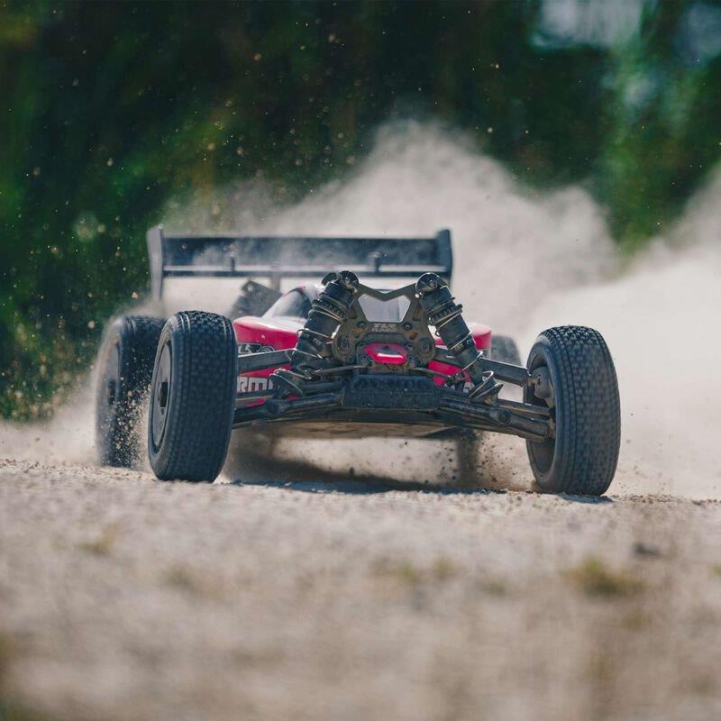 ARRMA 1/8 TLR Tuned TYPHON 4X4 Roller Buggy, Pink/Purple - 5