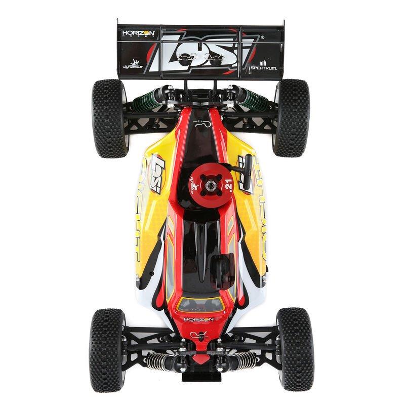 LOSI 1/8 8IGHT 4X4 Nitro Buggy RTR, Red/Yellow - 5
