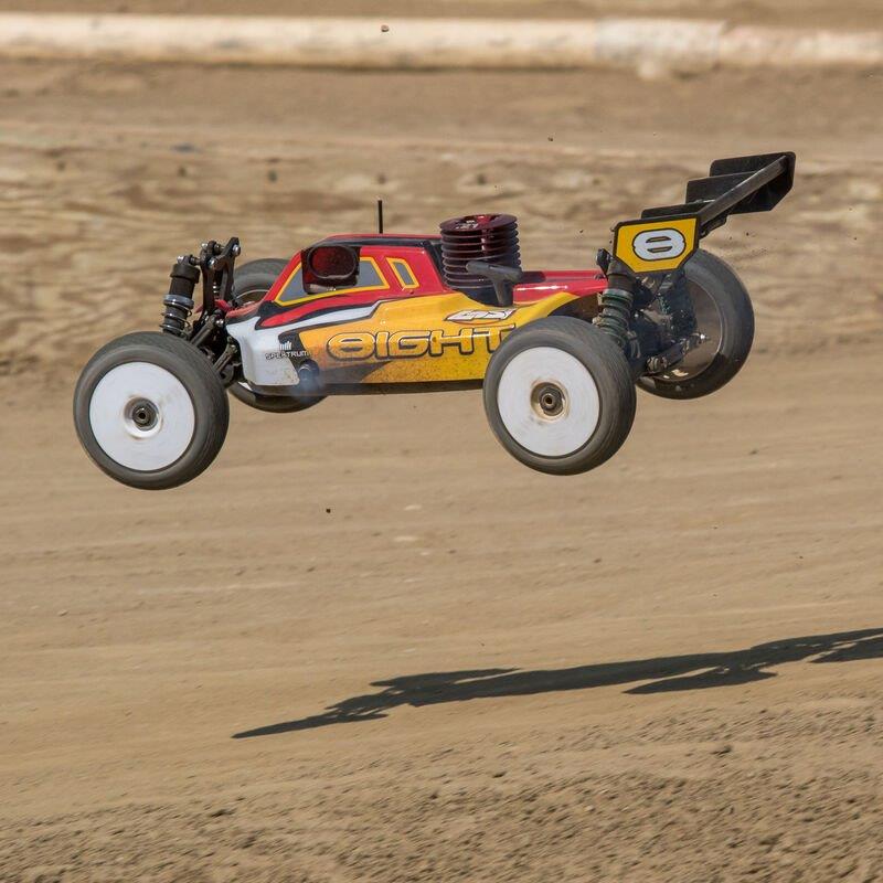 LOSI 1/8 8IGHT 4X4 Nitro Buggy RTR, Red/Yellow - 8