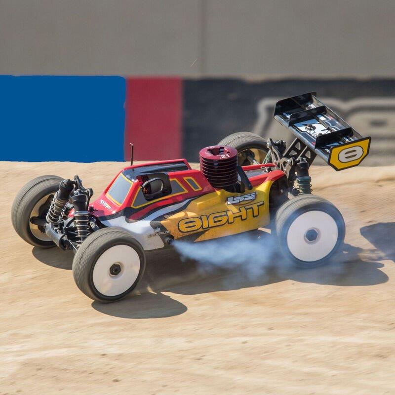 LOSI 1/8 8IGHT 4X4 Nitro Buggy RTR, Red/Yellow - 10