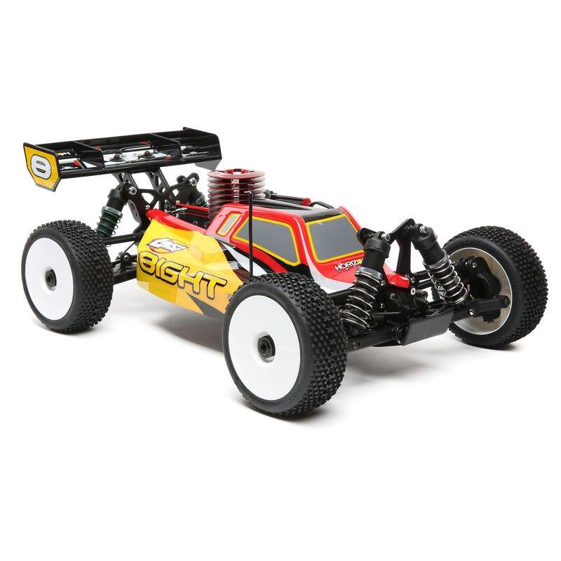 LOSI 1/8 8IGHT 4X4 Nitro Buggy RTR, Red/Yellow - 2