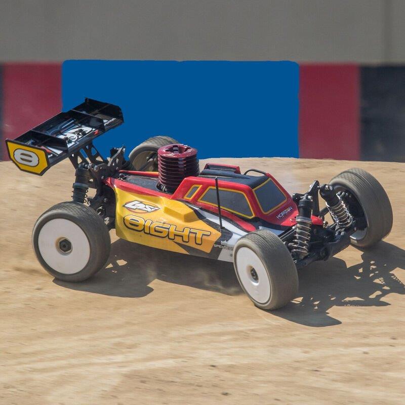 LOSI 1/8 8IGHT 4X4 Nitro Buggy RTR, Red/Yellow - 7