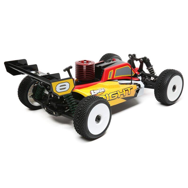 LOSI 1/8 8IGHT 4X4 Nitro Buggy RTR, Red/Yellow - 3