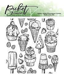 Ice Cream Snacks, Clear Stamps,  Picked Fence Studios