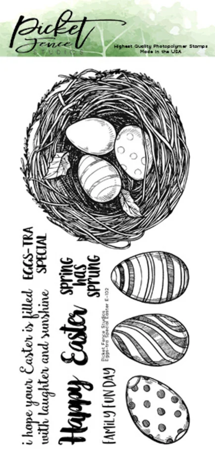 Eggs-tra Special Easter, 10st, Clear Stamps,  Picked Fence Studios