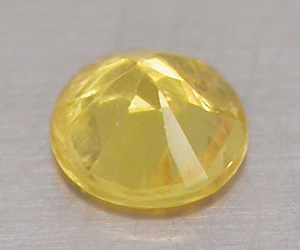 Vacker 3.7 mm rund naturlig gul safir ädelsten - 2