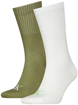 2-Pack Calvin Klein Crew Contrast Socks, Herr