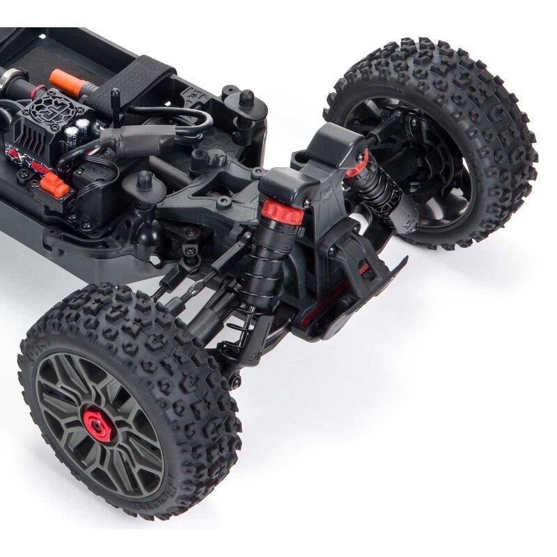ARRMA 1/8 TYPHON 4X4 V3 3S BLX Brushless Buggy RTR, Red - 6