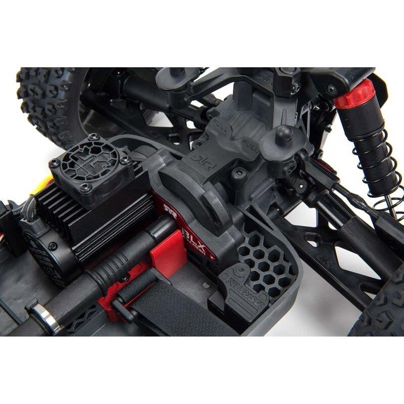 ARRMA 1/8 TYPHON 4X4 V3 3S BLX Brushless Buggy RTR, Red - 12