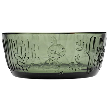 Mumin Glasskål 35 cl - Mystical Forest Tallgrön