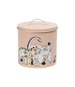 Mumin stora plåtburkar/förvaringsburkar 2-pack