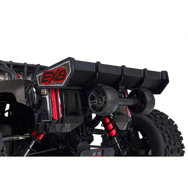 ARRMA 1/5 OUTCAST 4X4 8S BLX EXB Brushless Stunt Truck RTR, Black - 22