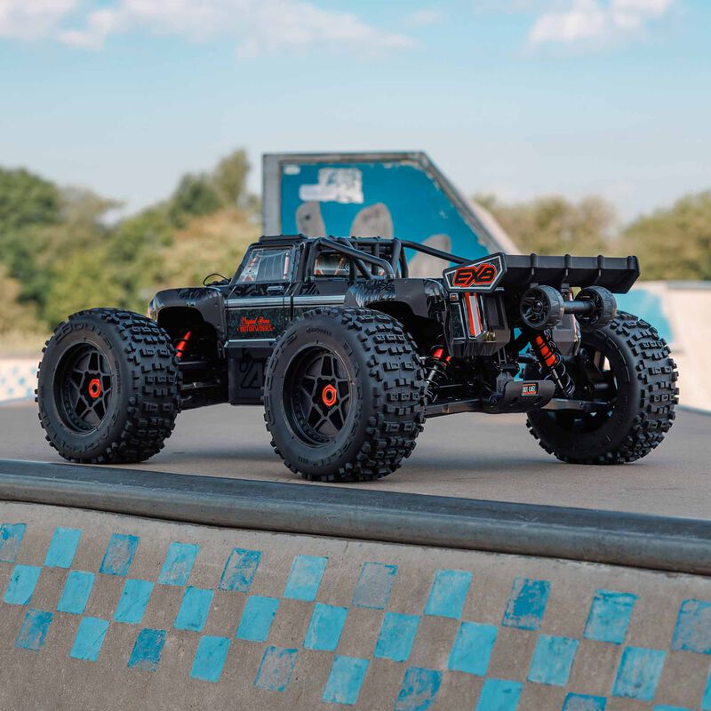 ARRMA 1/5 OUTCAST 4X4 8S BLX EXB Brushless Stunt Truck RTR, Black - 8