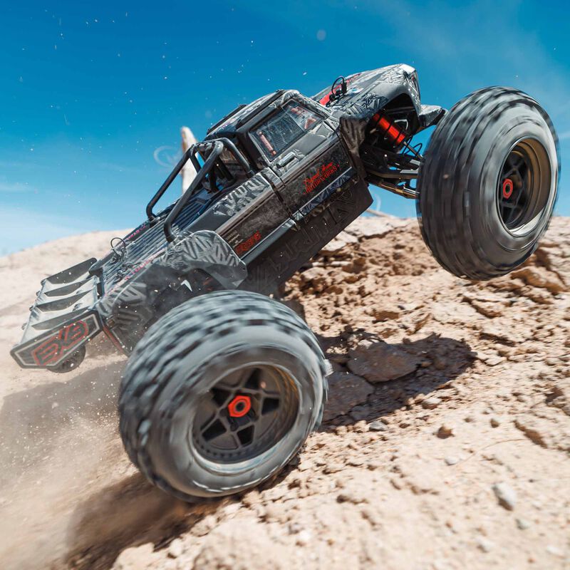 ARRMA 1/5 OUTCAST 4X4 8S BLX EXB Brushless Stunt Truck RTR, Black - 5