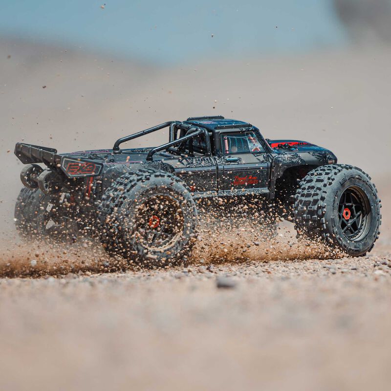 ARRMA 1/5 OUTCAST 4X4 8S BLX EXB Brushless Stunt Truck RTR, Black - 9