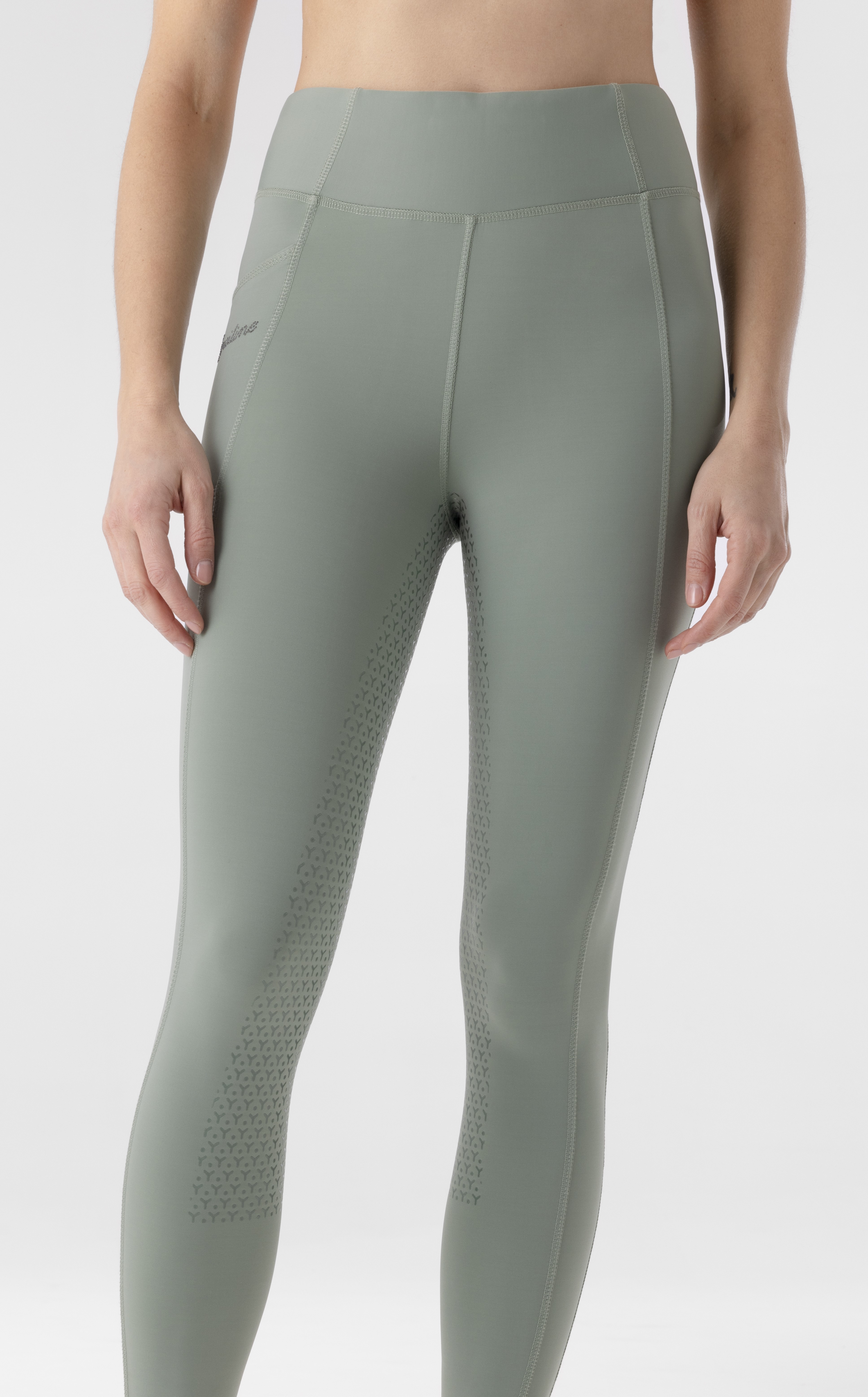Ridtights Equiline Ediekh hög midja front knee grip