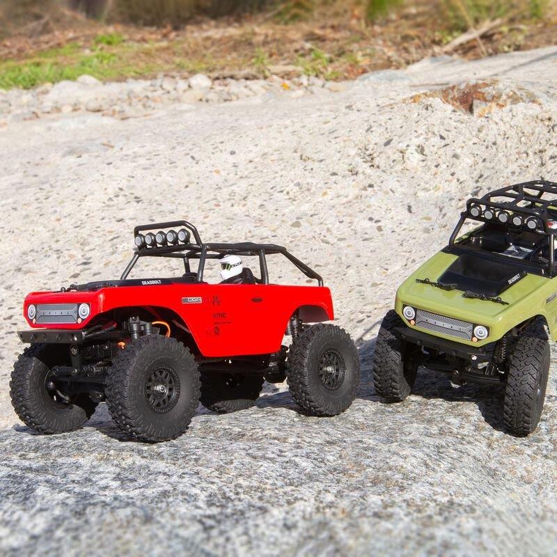 AXIAL 1/24 SCX24 Deadbolt 4WD Rock Crawler Brushed RTR, Red - 4