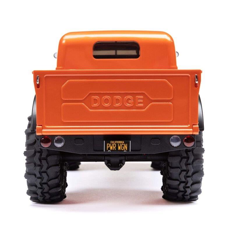 AXIAL 1/24 SCX24 Dodge Power Wagon 4WD Rock Crawler Brushed RTR, Orange - 12