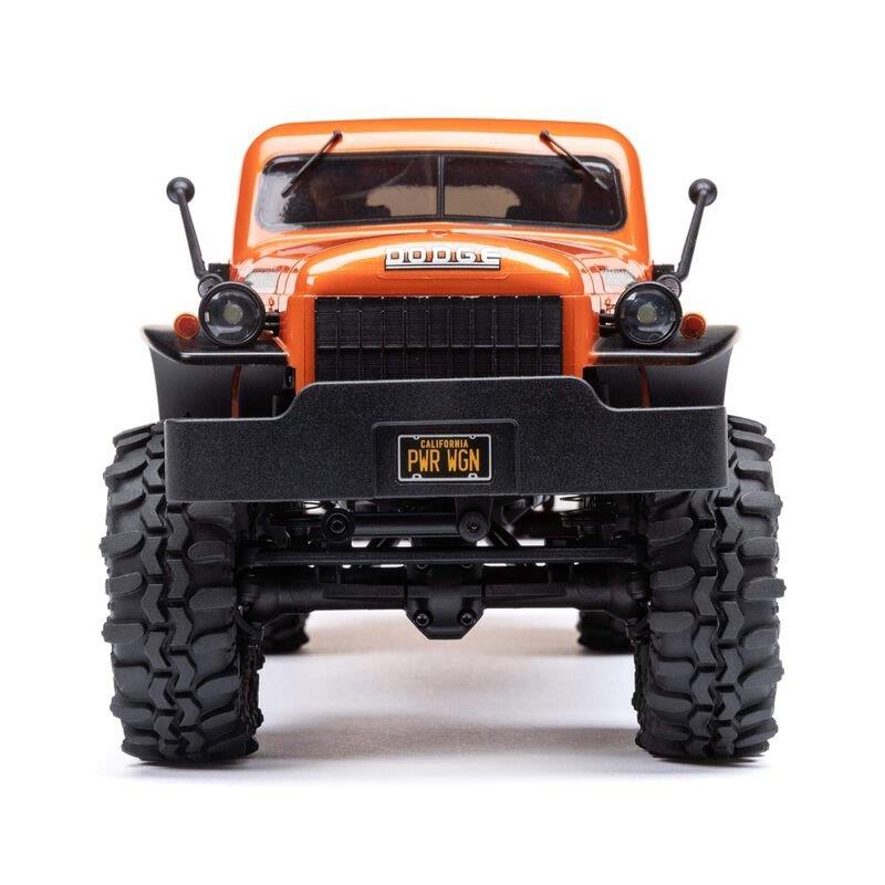 AXIAL 1/24 SCX24 Dodge Power Wagon 4WD Rock Crawler Brushed RTR, Orange - 8