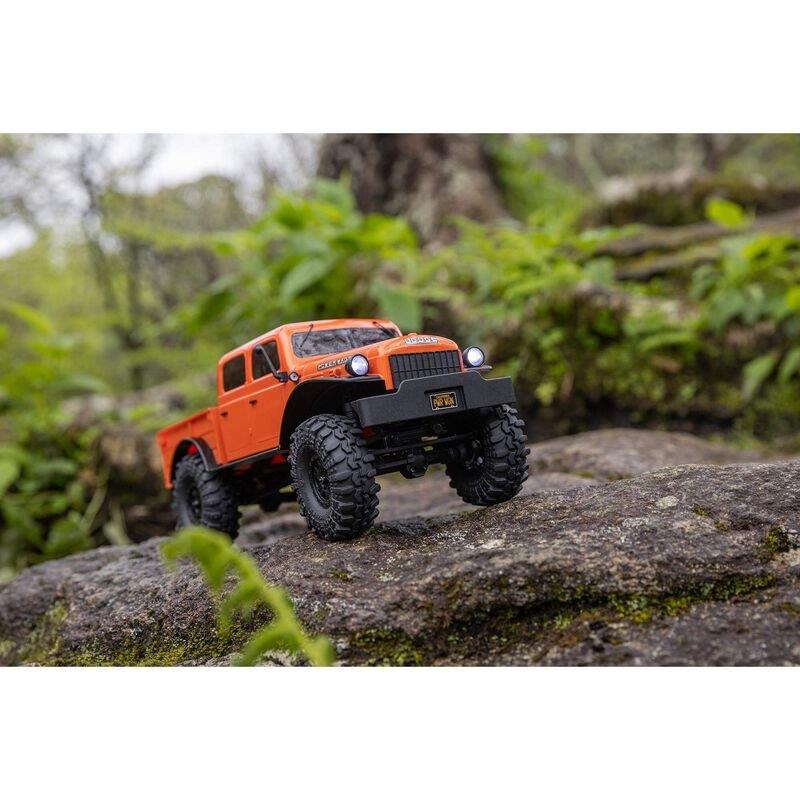 AXIAL 1/24 SCX24 Dodge Power Wagon 4WD Rock Crawler Brushed RTR, Orange - 6