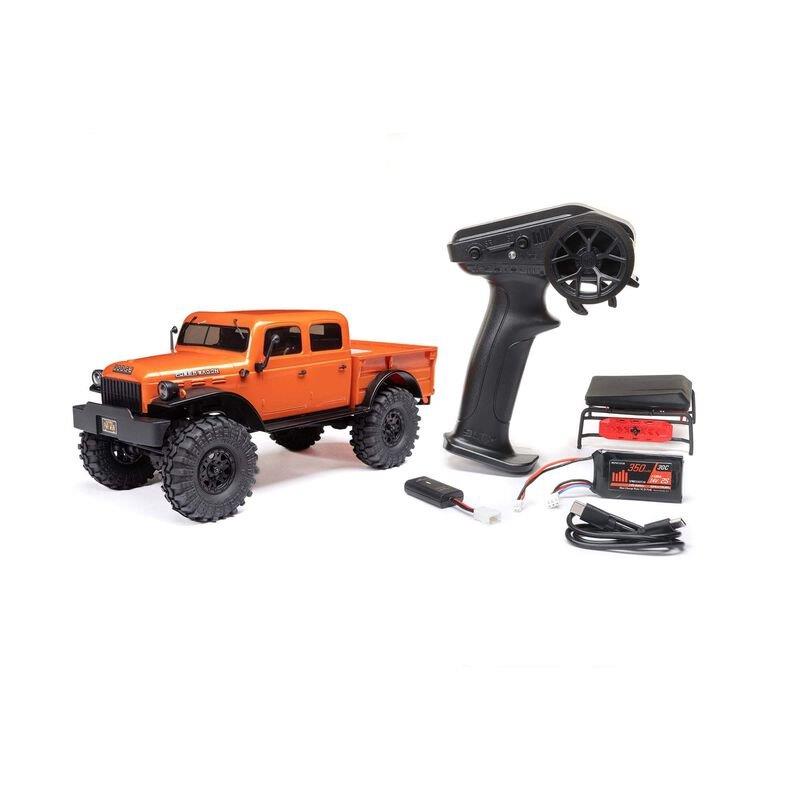 AXIAL 1/24 SCX24 Dodge Power Wagon 4WD Rock Crawler Brushed RTR, Orange - 20