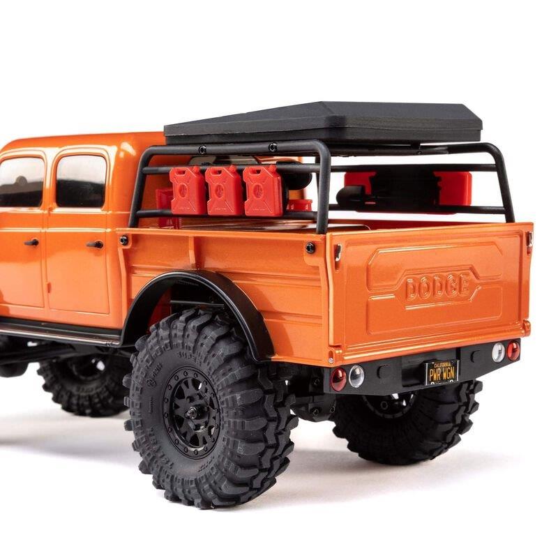 AXIAL 1/24 SCX24 Dodge Power Wagon 4WD Rock Crawler Brushed RTR, Orange - 15