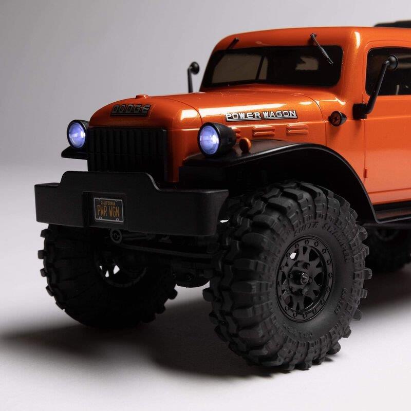 AXIAL 1/24 SCX24 Dodge Power Wagon 4WD Rock Crawler Brushed RTR, Orange - 17