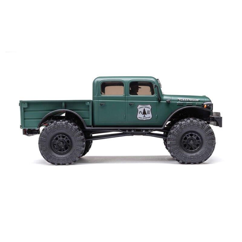AXIAL 1/24 SCX24 Dodge Power Wagon 4WD Rock Crawler Brushed RTR, Green - 10