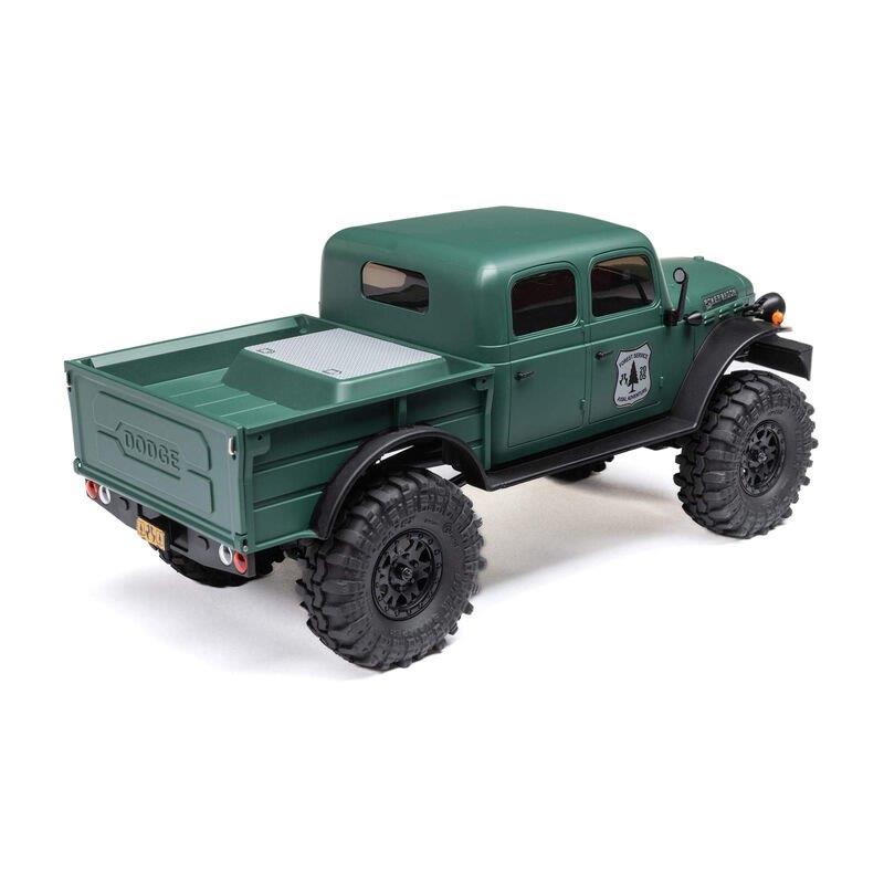 AXIAL 1/24 SCX24 Dodge Power Wagon 4WD Rock Crawler Brushed RTR, Green - 11