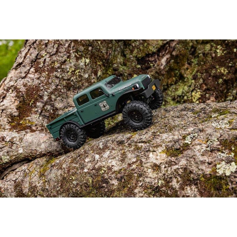 AXIAL 1/24 SCX24 Dodge Power Wagon 4WD Rock Crawler Brushed RTR, Green - 6